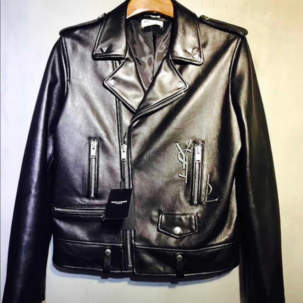 Yves saint laurent classic motorcycle jacket 💣💥